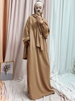 Jilbabs ชุดสวดสำหรับผู้หญิง,ชุดเดรสอิสลามมีฮู้ด Abaya Dubai Türkiye ชุดเดรสมุสลิมลำลองชุดเดรสแบบสุภาพ