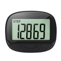 Pedometer สำหรับการเดินขั้นตอนที่เคาน์เตอร์ที่มีในตัวคลิป Pedometer แบบพกพาที่มีคลิปกลับและฟังก์ชั่นนาฬิกาขั้นตอนที่ถูกต้องแคลอรี่