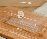 กล่องพลาสติกใสพร้อมฝา ทรงยาว ทรงสี่เหลี่ยมผืนผ้ายาว Cake box กล่องเค้กแนวเกาหลี กล่องใส่ขนม กล่องบราวนี่ กล่องแซนวิช SBE1670