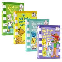 Selected stories of Dr Seuss sous 6-in-1 hardcover 4-volume original English picture book of the big green / Purple / book / Aqua of beginner books childrens English Enlightenment picture book