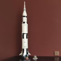 NEW LEGOThe Apollo Saturn V 92176 Building Blocks Space Rocket Idea Series Bricks Educational Toys For Children Birthday XMAS Gifts