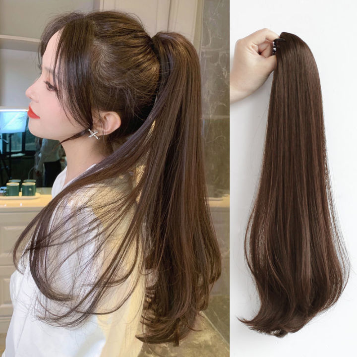 korean hair ponytail