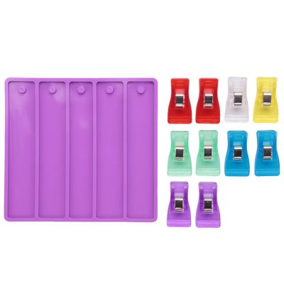 Credit Card Puller Silicone Resin Mold, 10 Assorted Color Acrylic Debit Bank Card , Card for Long Nails