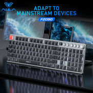 Hàng Mới Về AULA F2090 Có Dây + 2.4G + Bluetooth Bàn Phím Cơ Siêu Mỏng 104