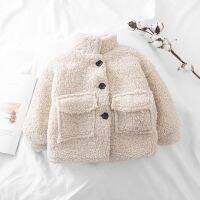 Fashion Baby Girl Boy Winter Jacket Thick Lamb Wool Infant Toddler Child Warm Sheep Like Baby Outwear Cotton Coat