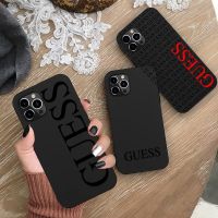 【Small M trend phone case】Love Guess เคสโทรศัพท์ซิลิโคนนิ่ม,เคสมือถือ Iphone 13 12 11 Pro Mini XS MAX 8 7 Plus X SE 2020 XR