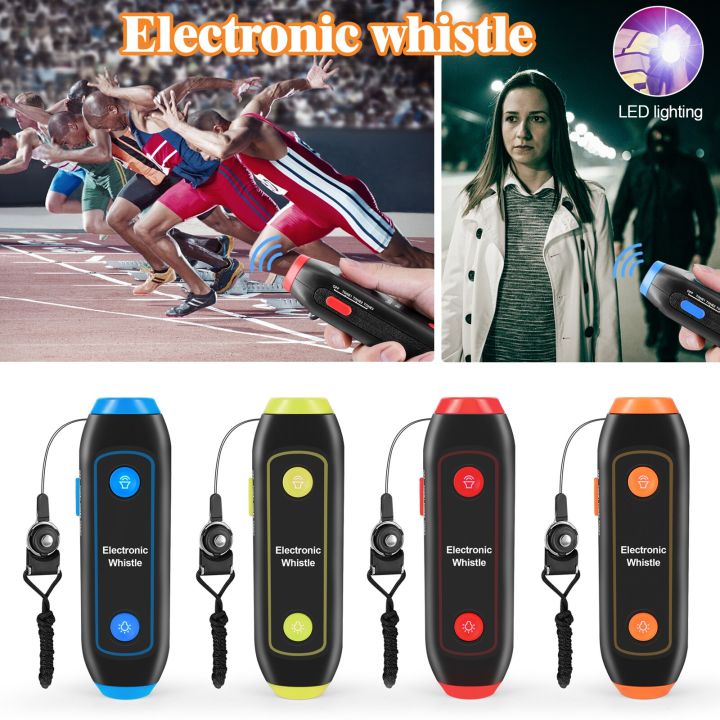 sports-whistle-with-lanyard-electric-whistle-high-volume-sos-light-flashlight-outdoor-camping-hiking-tool-for-coaches-referees-survival-kits