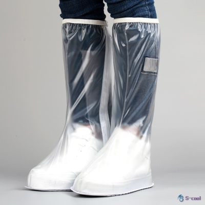 Reusable Rain Shoe Covers Waterproof Shoe Protectors Women Men Rubber Galoshes Motorcycle Cycling Elastic Boots Cover