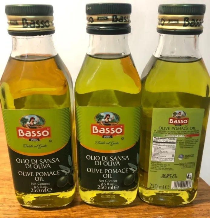 BASSO OLIVE POMACE OIL 250ml x 3pcs tipid packbest for baking,best
