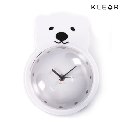 KlearObject นาฬิกาแขวนผนัง หมีขาว : K214 Grom khut พร้อมส่ง