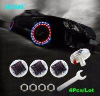 ◘♨❍ GEETANS Car Waterproof Solar Energy Wheel Light Decorative Flashing Colorful LED Tire Light Gas Nozzle Cap Motion Sensors CF