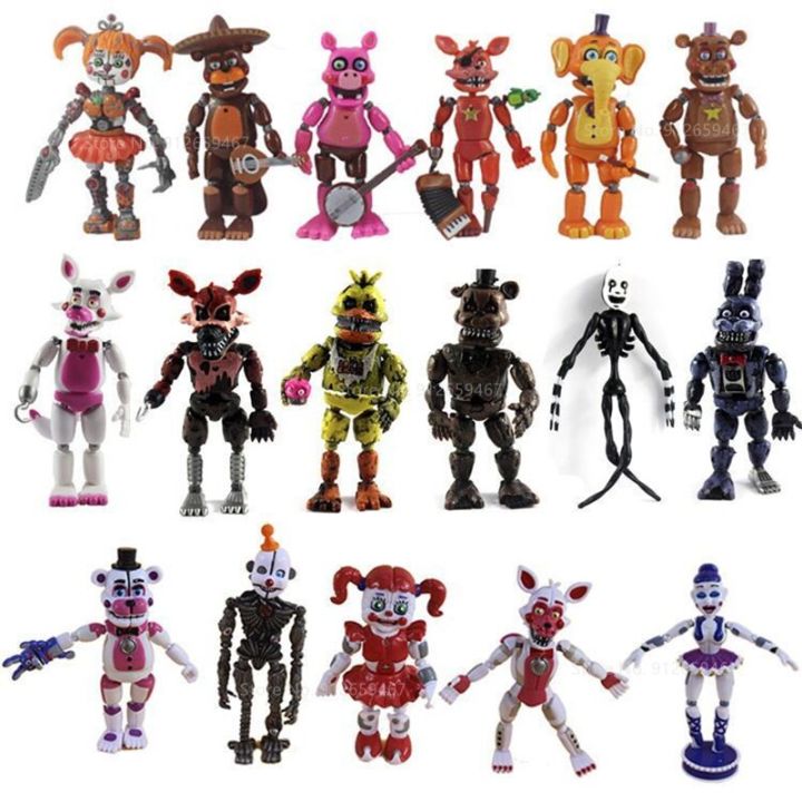 ENLAIR Anime Character Models 18styles 14cm FNAF Five Nights at Freddy's  Sister Location Funtime Foxy Ballora Dolls Nightmare Freddy PVC Action  Figure Toy : : Toys & Games