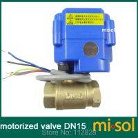 motorized valve brass  G1/2" DN15  2 way  CR05  electrical valve  motorized ball valve Valves