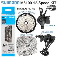 Shimano Deore M6100 1X12ความเร็ว M6100สายโซ่ MTB ตัวสลับโซ่สายพาน12V K7 46T 50T 52T HG Flywheel Micro Spine Cassette