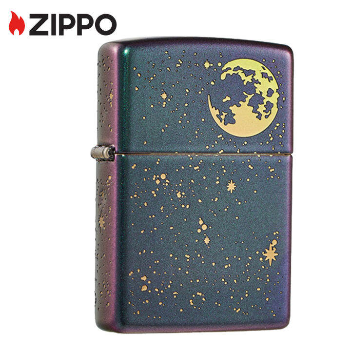 zippo-starry-sky-design-lighter-zippo-49448-lighter-without-fuel-inside-การออกแบบท้องฟ้าที่เต็มไปด้วยดวงดาว-ไฟแช็กไม่มีเชื้อเพลิงภายใน