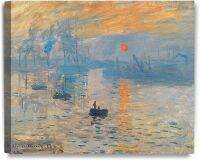 ความประทับใจพระอาทิตย์ขึ้น Claude Monet ขั้นตอนก่อนทำศิลปะศิลปะบนผนังผ้าใบ Giclee สำหรับ24x20การตกแต่งบ้าน