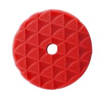 ฟองน้ำขัดเคลือบสีรถ ขนาด 7 นิ้ว (สำหรับแป้น 6 นิ้ว) รุ่น Diamond สีแดง Red Foam Polishing Pad 7inch (for pad 6 )