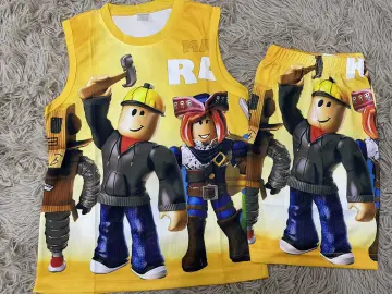 ROBLOX kids Jersey Terno for kids Printed Full Sublimation Game Shirts 3-12  years old