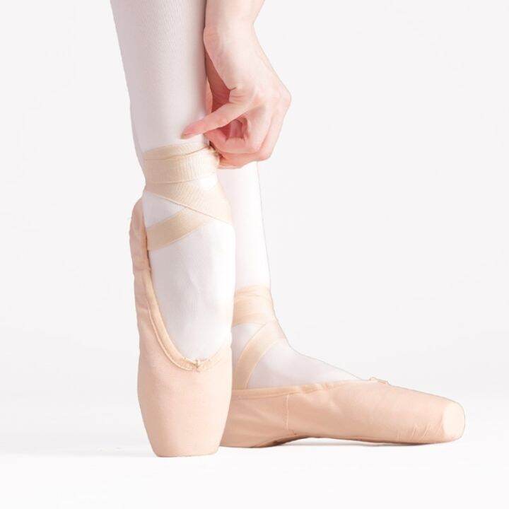 cod-dsfgerererer-girls-women-ballet-pointe-shoes-pink-canvas-cotton-ballet-dance-shoes