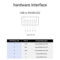 Industrial USB To RS485 RS232 Converter Upgrade Protection RS485 Converter Compatibility V2.0 Standard RS-485 Connector