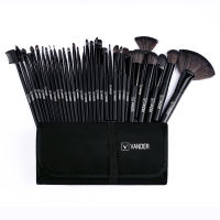 32pcs Black Makeup Brushes Natural Hair Professional Foundation Powder Eyeshadow Blush Makeup Brush Set With Case