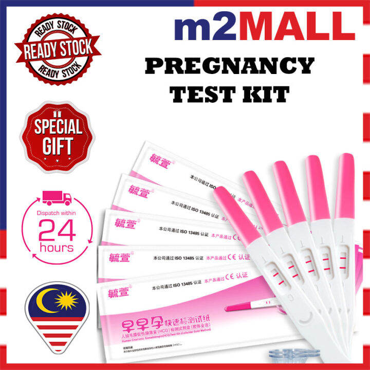 [m2MALL] HCG Urine Pregnancy Test Pen HCG Rapid Screen Test Kit Mother