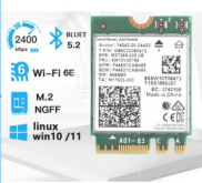 Card Intel WiFi Bluetooth AC 7260 7265 LENOVO AX210 AX200 NGW Chuẩn Wifi