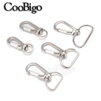 【YF】 50pcs Metal Lobster Clasp Key Chain Holder Swivel Trigger Snap Hook Rings For Craft Outdoor Backpack Bag Parts