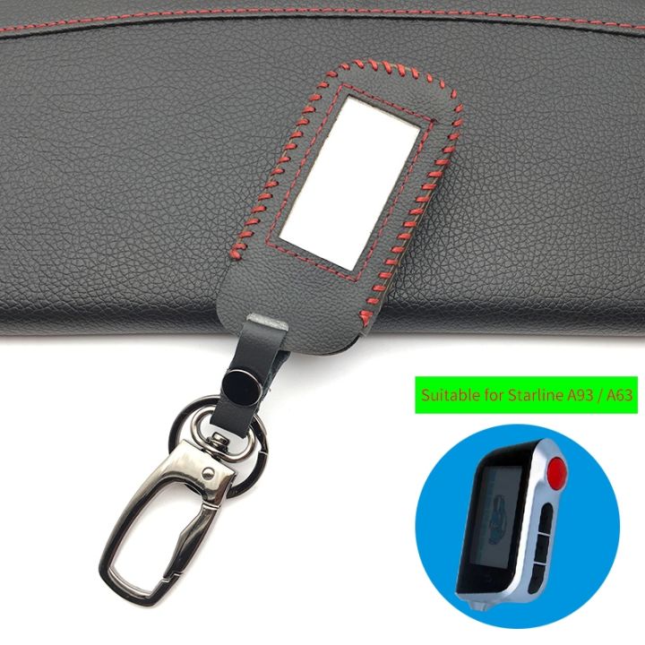 dfthrghd-high-quality-for-starline-a93-a63-leather-key-case-for-russian-version-in-two-way-car-alarm-remote-control-lcd-key-fob-cover