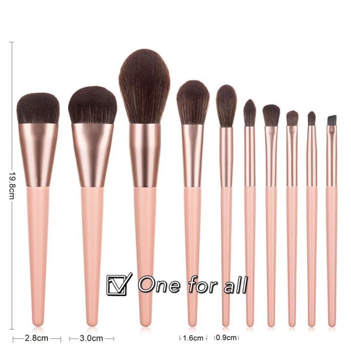 พร้อมส่ง-แปรงแต่งหน้า-h28-brush-set-เซต10ชิ้น-พร้อมกระเป๋า-แปรงปัดแก้ม-แปรงไฮไลท์-แปลงแต่งหน้า-make-up-brush-fancy-สีสวยมากๆ