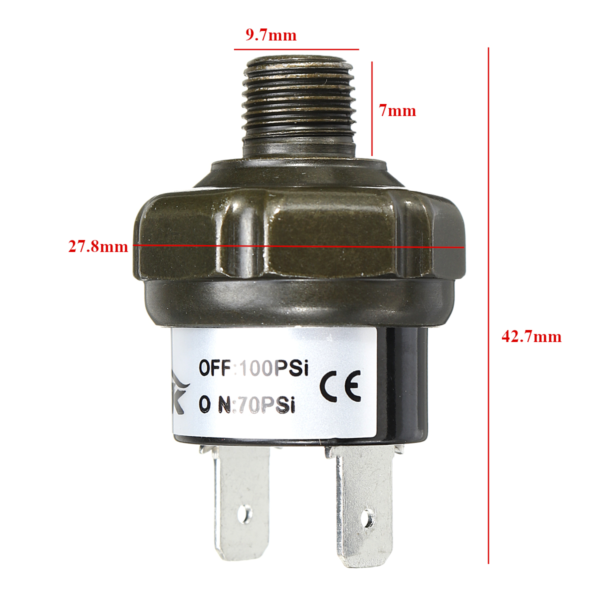90-120PSI Car Pressure Switch 12V Universal Car Automatic Air Compressor Switch Air Pressure Control Switch 
