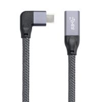 ข้อศอกตัวผู้ USB-C/ชนิด-C ตัวผู้ USB-C/ชนิด-C ตัวเมียแบบเต็มฟังก์ชันสายต่อข้อมูลความยาวสายเคเบิล: 1ม.