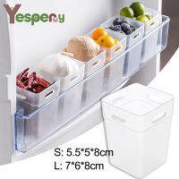 YESPERY กล่องเก็บอาหาร Snap-On Design ตู้เย็นโปร่งใสคอนเทนเนอร์ครัวเปิดตำแหน่ง Organizer