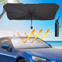 ☼ร่มกันแดดในรถ ม่านบังแดดรถยร่มกันแดด บังแดดรถยนต์ ที่บังแดด ผลป้องกันแสงแดดร้อนยอดเยี่ยม สามารถกันแสง UV และลดความร้อนในภายในรถยนต์อย่างเห็นได้ชัด เพื่อถนอมรถยนต์ออย่างดียิ่ง Car Window Sunshade แถมกระเป๋าหนัง