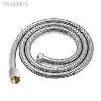 ☊  Bathroom Water Pipe 3/2/1.5 M Flexible Shower Head Hose Pipe Stainless Steel Shower Head Hose Gasket Durability Washers Chrome