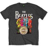 Beatles Sgt Peppers John Lennon เสื้อแนวร็อคแขนลำลองขาสั้นพิมพ์ลายเสื้อผ้าฝ้าย100% สำหรับผู้ชายของขวัญวันเกิดไซส์ใหญ่พิเศษ XS-6XL พร้อมส่ง