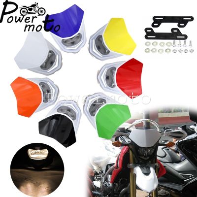 13 Colors Headlight Head Lamp Motocross Dirt Bike Off Road Light For Kawasaki KLX450R Yamaha WR450 WR250 TTR SX EXC CRF XR