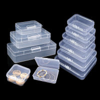 Transparent Plastic Storage Jewelry Box Compartment Adjustable Container Earring Rectangle Case transparent PP plastic storage box jewelry beaded objects organizer box