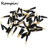 ❀✲ Rompin 30pcs/lot Fishing Gear Block rotation drift fishing floats accessory bobber copper rubber tools fishing gadget float rest