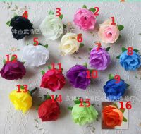 ☫ 3cm Silk Mini Rose Flower Heads Lot 20PCS Artificial Flowers Wedding Gift Box Decoration DIY Bride Wreath Garland Party Supplies