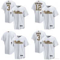 2023 New High Quality BSB 2022 MLB All-Star Philadelphia Phillies Baseball Jersey Shirts Harper Schwarber Cardigan Jersey Player Version ชุดเบสบอล MLB สำหรับผู้ชาย เสื้อผ้าผู้ชาย เสื้อบอล