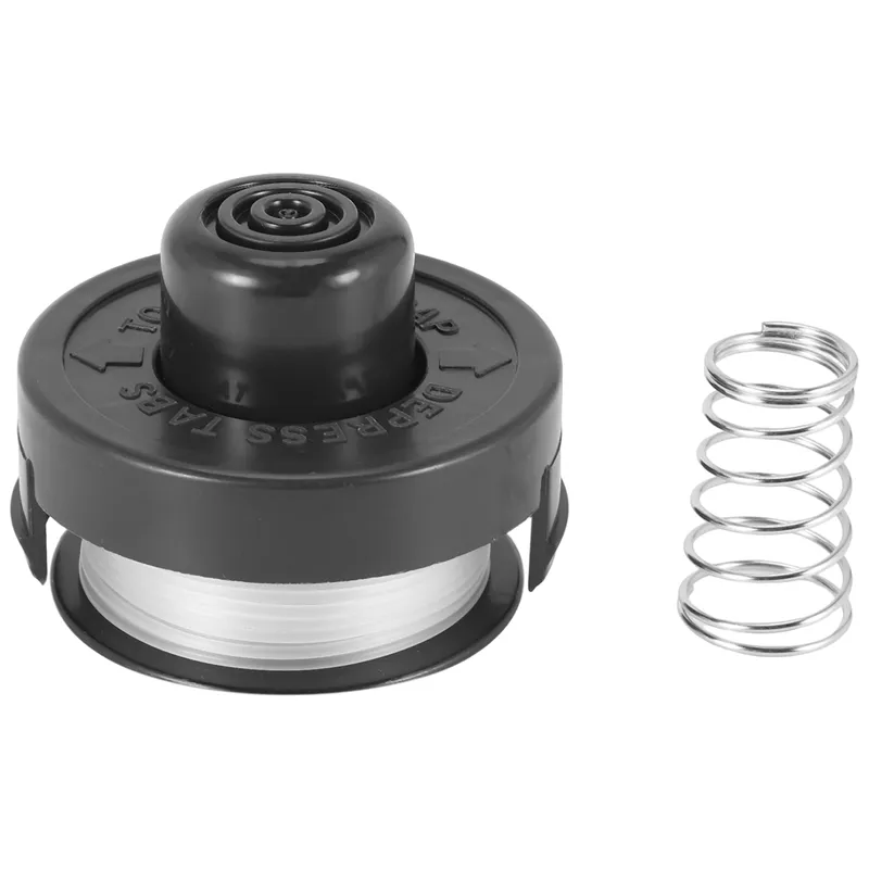 New RS-136 Replacement String Trimmer Spool Line For BLACK+DECKER ST4000  ST4500 (1 Spool, 1 Cap And 1 Spring)