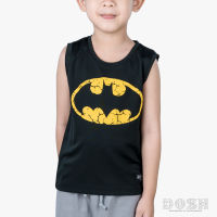 DOSH BOYS T-SHIRTS BATMAN เสื้อยืดคอกลม แขนกุด ผ้าโพลีเอสเตอร์ เด็กชาย FBBT5077-BL