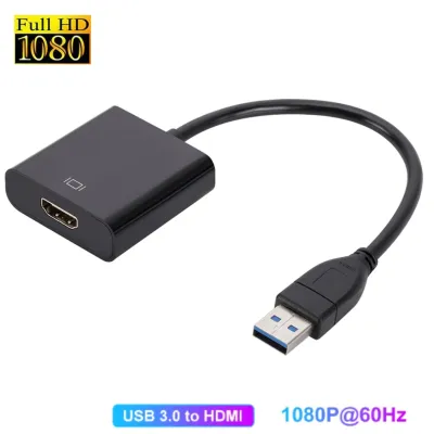 USB 3.0 to HDMI-compatible Adapter USB to HDMI Converter USB C to HDMI Cable 4K Audio Video Adapter for MacBook Samsung Galaxy