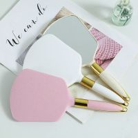 Vintage Handheld Makeup Mirror Vanity  Hand  SPA Salon   With Handle Cosmetic Compact  for Women Mirrors