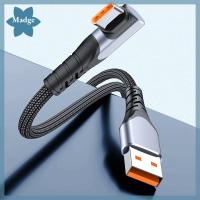 MADGE โทรศัพท์มือถือ สายชาร์จ USB C 6A SCP Pd 66W ชาร์จเร็ว มุมขวา สาย USB C TO USB Type C