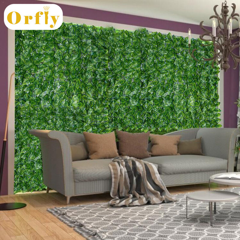 Artificial Leaves Screening artificial grass Roll UV Fade Protected Privacy Hedging artificial grass Wall Landscaping Garden Fence Plastic Balcony Screen Plant Fence Green Decor Privacy Screen