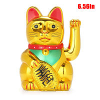 Lucky Fortunes Cat Japanese Gold Lucky Cat with Waving Arm Battery Operated Restaurant Decoration NEW Hot Money Boxes