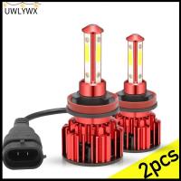 UWLYWX 2pcs ของใหม่ 330000LM 6000K H11/9005 แอลอีดี ชุดลำแสงสูง/ต่ำ ดีอาร์แอล หลอดไฟหน้ารถ เปิดสัญญาณ ไฟตัดหมอกสำหรับรถยนต์