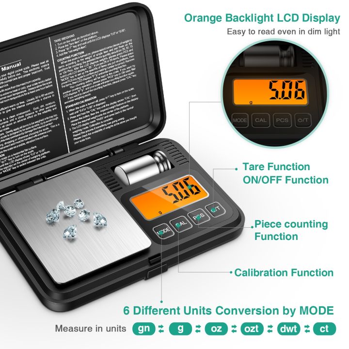 0-01g-200g-electronic-digital-scale-portable-mini-scale-precision-professional-pocket-scale-with-50g-calibration-weights